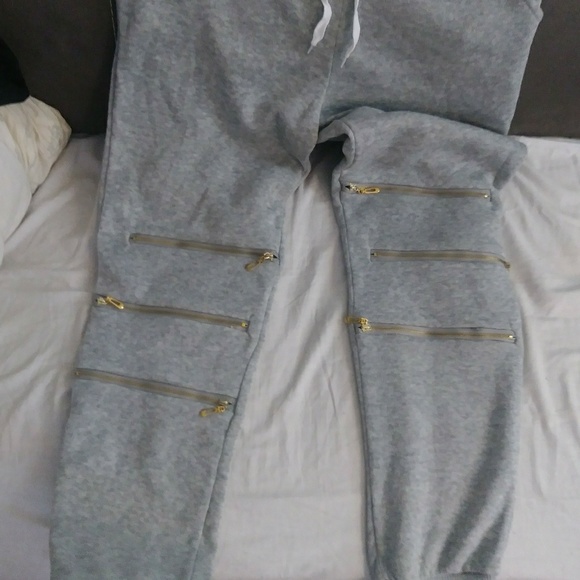 Gray joggers with zippers NWOT Sz Small - Picture 8 of 8